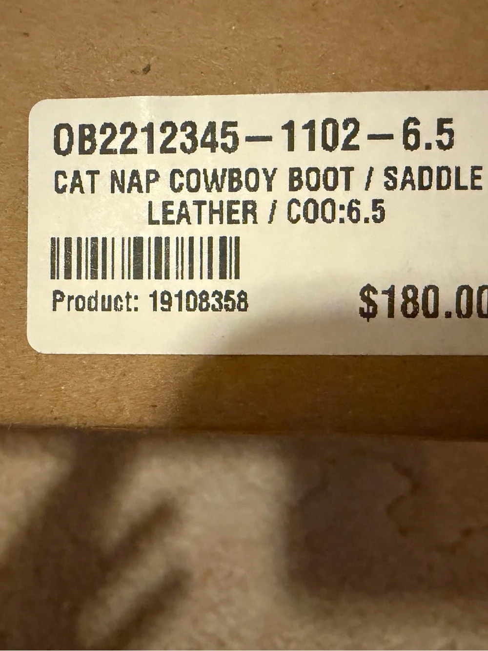 Free People Cat Nap Leather Cowboy Boots- NWT